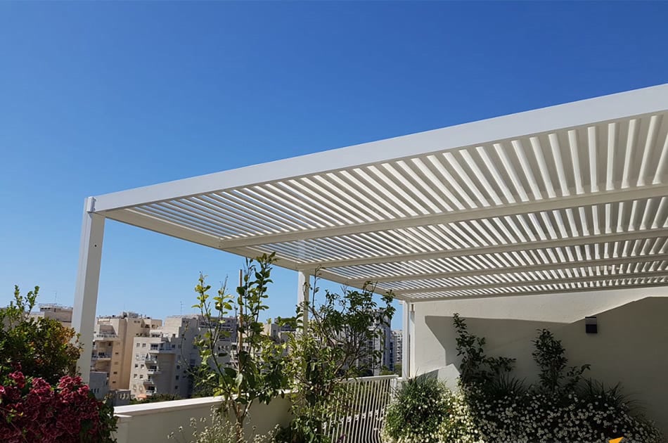 פרגולות אלומיניום קבועות